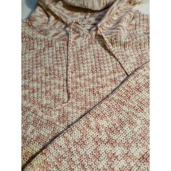 SO Goods For Life WOMENS Med  Long Sleeve Hoodie Cropped Pink/White Marle NWT - Picture 16 of 16